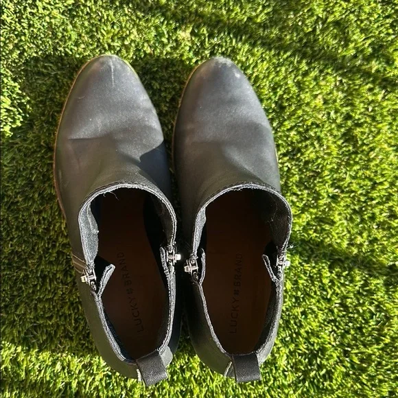 Lucky Brand Black Ankle Boots Women’s Size 7 1/2 - Picture 5 of 6